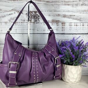 Michael Kors Purple Leather Women's Bag
